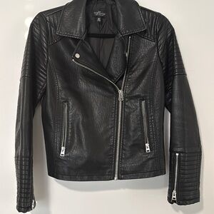 Topshop faux leather jacket
